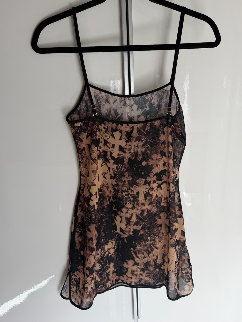 New Chrome Hearts Black Mesh Mini Dress - Picture 8 of 10